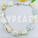 pearl amazon stone necklace