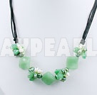 pearl crystal Aventurine necklace