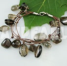 natural smoky quartz bracelet