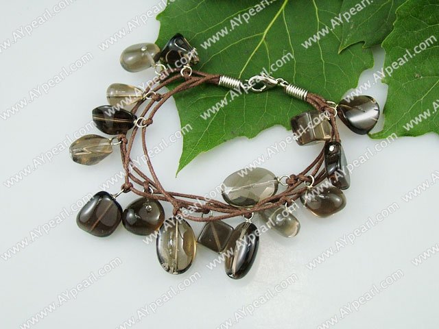 natural smoky quartz  bracelet