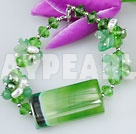 pearl agate crystal bracelet
