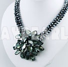 crystal shell necklace