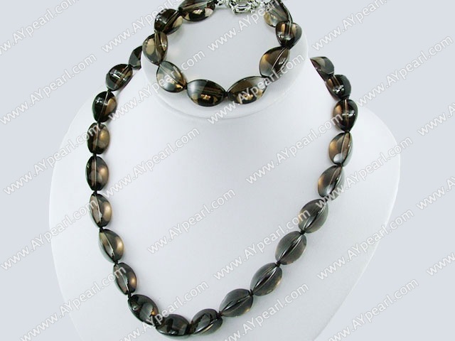 smoky quartz set