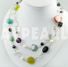 multi-stone crystal necklace