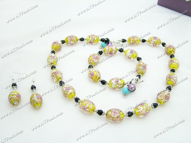 Wholesale Crystal Jewelry-crystal colored glaze sets