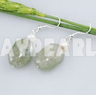 Wholesale pearl serpentine jade earrings