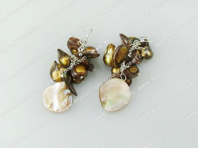 Pearl crystal earring