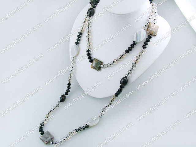 crystal agate necklace