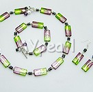 Wholesale Set Jewelry-tungsten steel stone colored glaze set