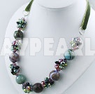 Brazil agate crystal necklace