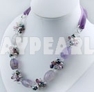 Wholesale crystal agate necklace