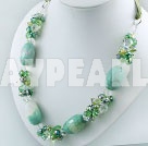 perle collier en cristal à facettes d'agate