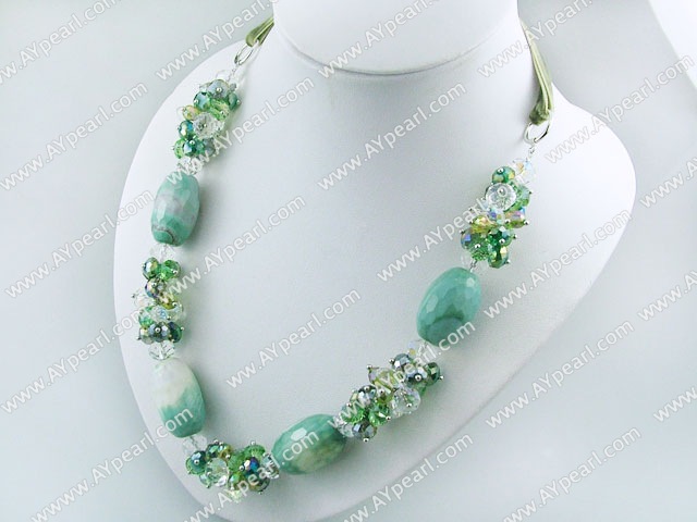 perla faceted colier de cristal agat