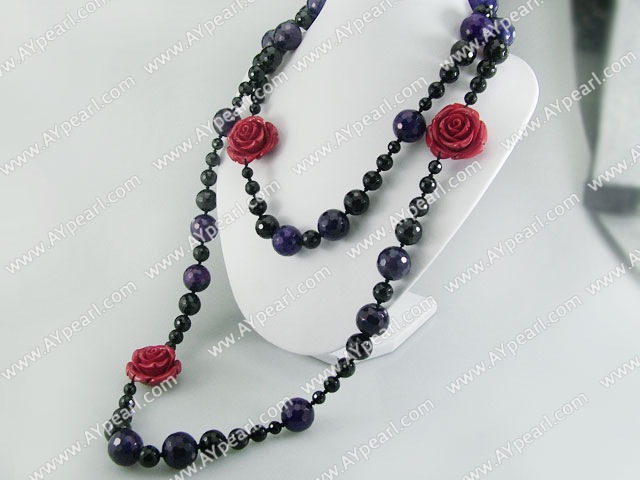 facettes collier agate