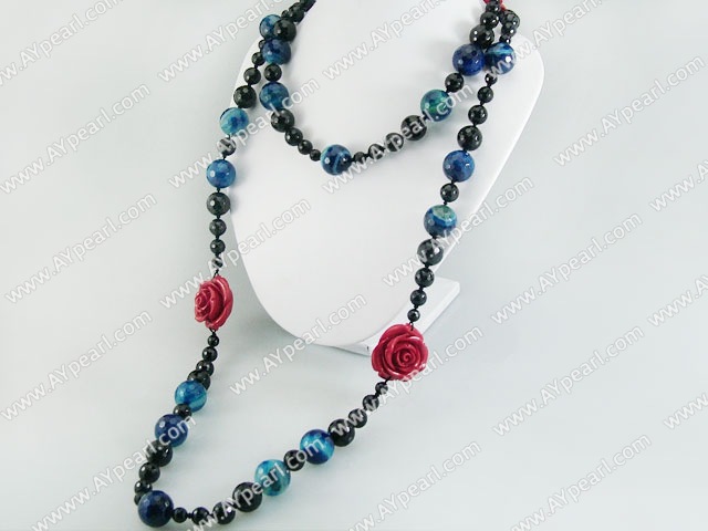 faceted agate necklace