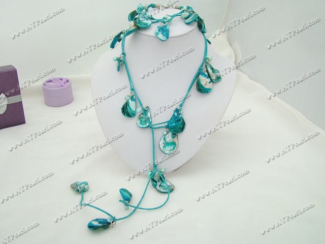 pearl shell jewelry sets