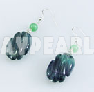 rainbow fluorite earring