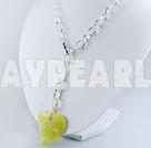 lemon stone necklace