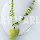 pearl lemon stone necklace