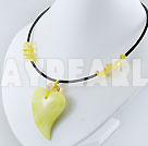 lemon stone necklace