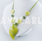 lemon stone necklace