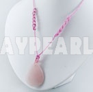 -rose quartz pendant