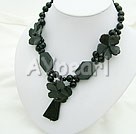 Wholesale Gemstone Jewelry-black agate necklace