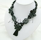 black agate necklace