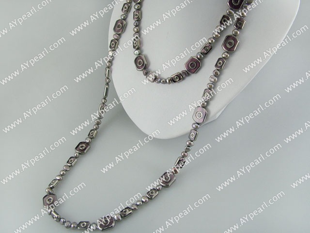 pearl crystal necklace