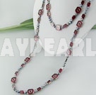 pearl crystal necklace