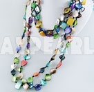 multi-color shell necklace