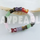 Wholesale Elastic multi-color stone bracelet