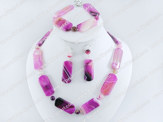 dyed agate set