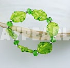 Elastic crystal colored glaze bracelet