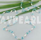 crystal acrylic pearl necklace