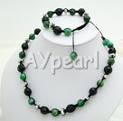 Wholesale Gemstone Jewelry-black crystal phenix jewelry sets