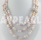 Wholesale 3-strand pearl necklace