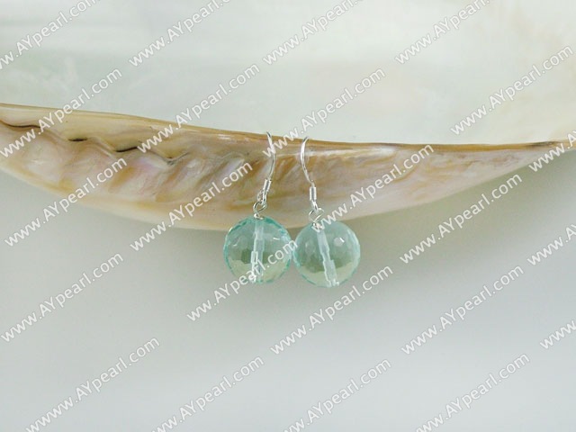 blue crystal earrings