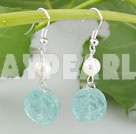-pearl crystal earrings