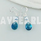 pearl crystal earrings