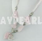 -rose quartz necklace