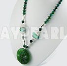 Wholesale agate phenix stone necklace