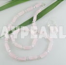 -crystal rose quartz set