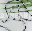 pearl crystal shell glaze necklace