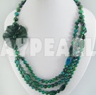 Wholesale phenix stone black stone necklace