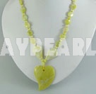 lemon stone necklace