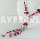 pearl coral necklace