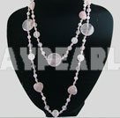 -rose quartz necklace
