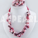 Wholesale acrylic pearl crystal set