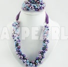 Wholesale acrylic pearl crystal set